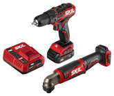 SKIL CB743001 Combination Kit, Battery Included, 12 V, Tools Included: Drill/Driver, Right Angle Impact Driver